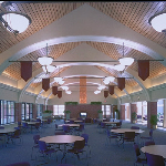 Campus Commons Building Interior Showing New Lighting System