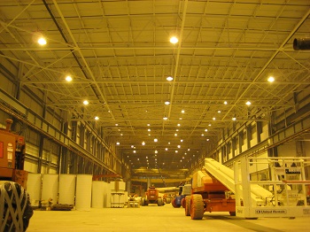 Large Scale Warehouse Lighting 