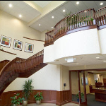 Interior of Commercial Building Showing Lighting System Engineered by Milwaukee Contractors