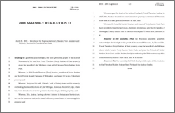 Wisconsin Assembly Resolution 15 2003